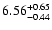 $\rm 6.56^{+ 0.65}_{- 0.44 }$