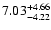 $\rm 7.03^{+ 4.66}_{- 4.22 }$