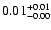 $\rm0.01^{+ 0.01}_{- 0.00 }$