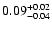 $\rm0.09^{+ 0.02}_{- 0.04 }$