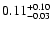 $\rm0.11^{+ 0.10}_{- 0.03 }$
