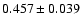$0.457 \pm0.039$
