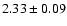 $2.33 \pm0.09$