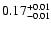 $\rm0.17^{+ 0.01}_{- 0.01 }$