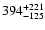 $\rm 394^{+ 221}_{- 125 }$