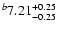 $^b\rm 7.21^{+ 0.25}_{- 0.25 }$