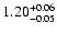 $\rm 1.20^{+ 0.06}_{- 0.05 }$