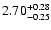 $\rm 2.70^{+ 0.28}_{- 0.25 }$