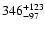 $\rm 346^{+ 123}_{- 97 }$