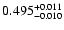 $\rm0.495^{+ 0.011}_{- 0.010 }$