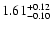 $\rm 1.61^{+ 0.12}_{- 0.10 }$