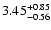 $\rm 3.45^{+ 0.85}_{- 0.56 }$
