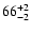 $\rm 66^{+ 2}_{- 2 }$
