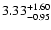 $\rm 3.33^{+ 1.60}_{- 0.95 }$