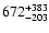$\rm 672^{+ 383}_{- 203 }$