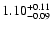 $\rm 1.10^{+ 0.11}_{- 0.09 }$
