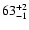 $\rm 63^{+ 2}_{- 1 }$
