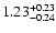 $\rm 1.23^{+ 0.23}_{- 0.24 }$