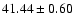 $41.44 \pm0.60 $