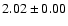 $2.02 \pm0.00$