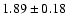 $1.89 \pm0.18$