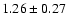 $1.26 \pm0.27$