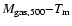 $M_{\rm gas,500}{-}T_{\rm m}$