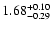$\rm 1.68^{+ 0.10}_{- 0.29 }$