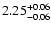 $\rm 2.25^{+ 0.06}_{- 0.06 }$