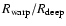 $R_{\rm warp}/R_{\rm deep}$