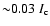 ${\sim}0.03~I_{\rm c}$