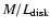 $M/L_{\rm disk}$