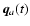 $\vec{q}_a(t)$