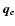 $\vec{q}_e$