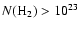 $N({\rm H_2})>10^{23}$
