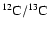 $^{12}{\rm C/^{13} C}$