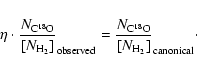 \begin{displaymath}\eta \cdot {\frac{N_{\rm C^{18}O}}{[N_{\rm H_2}]}}_{\rm obser...
...=
{\frac{N_{\rm C^{18}O}}{[N_{\rm H_2}]}}_{\rm canonical}\cdot
\end{displaymath}