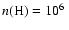 $ n({\rm H})= 10^6~$