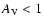 $A_{\rm V}<1$
