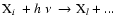 ${\rm X}_i~+h~\nu~\to {\rm X}_l +...$