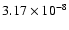 $3.17\times 10^{-8}$