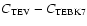 $C_{\rm TEV} - C_{\rm TEBK7}$