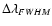 $\Delta \lambda _{FWHM}$