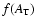 $f(A_{\rm T})$