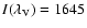 $I(\lambda_{\rm V})
= 1645$