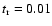 $t_{\rm r} = 0.01$