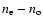 $n_{\rm e} -n_{\rm o}$