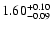 $\rm 1.60^{+0.10}_{-0.09}$