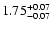 $\rm 1.75^{+0.07}_{-0.07}$