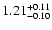 $\rm 1.21^{+0.11}_{-0.10}$